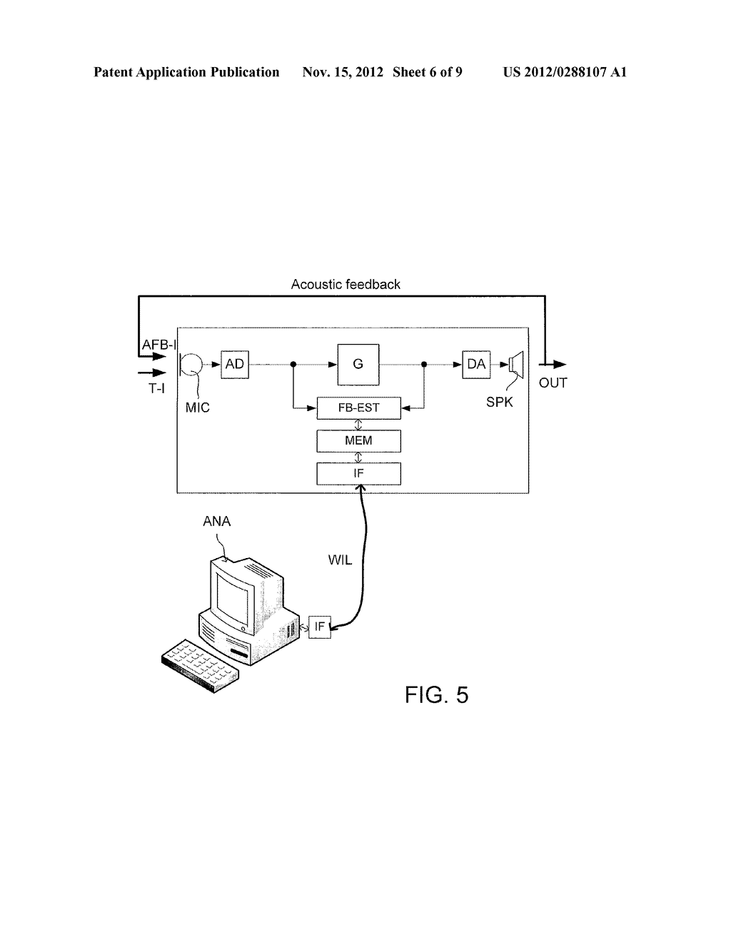 TEST SYSTEM FOR EVALUATING FEEDBACK PERFORMANCE OF A LISTENING DEVICE - diagram, schematic, and image 07