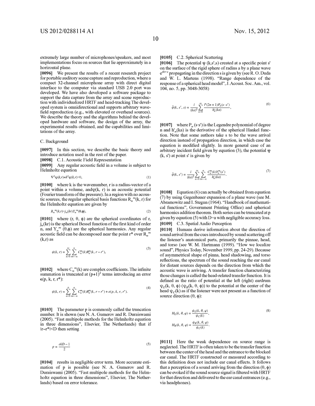 AUDIO CAMERA USING MICROPHONE ARRAYS FOR REAL TIME CAPTURE OF AUDIO IMAGES     AND METHOD FOR JOINTLY PROCESSING THE AUDIO IMAGES WITH VIDEO IMAGES - diagram, schematic, and image 24