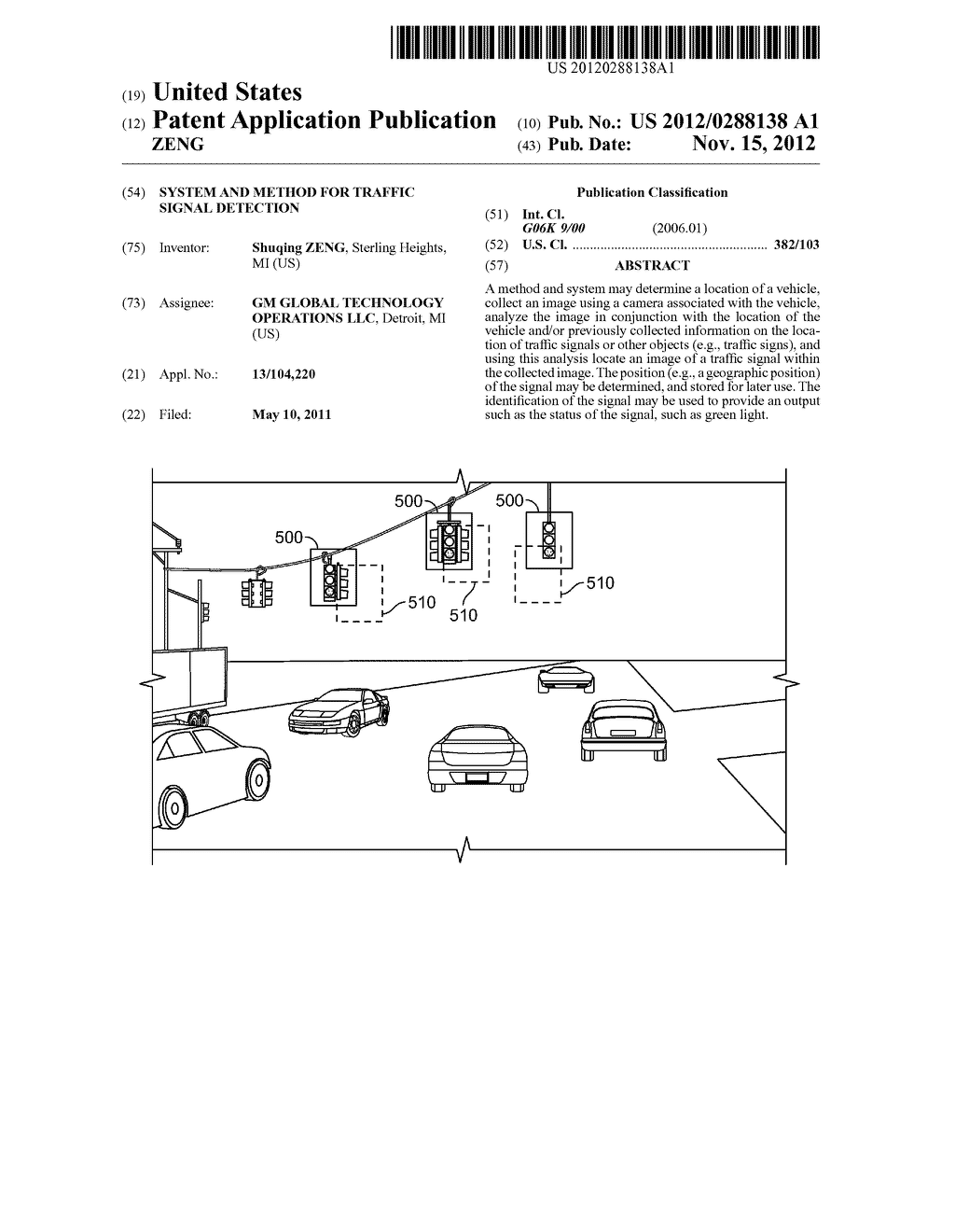 SYSTEM AND METHOD FOR TRAFFIC SIGNAL DETECTION - diagram, schematic, and image 01