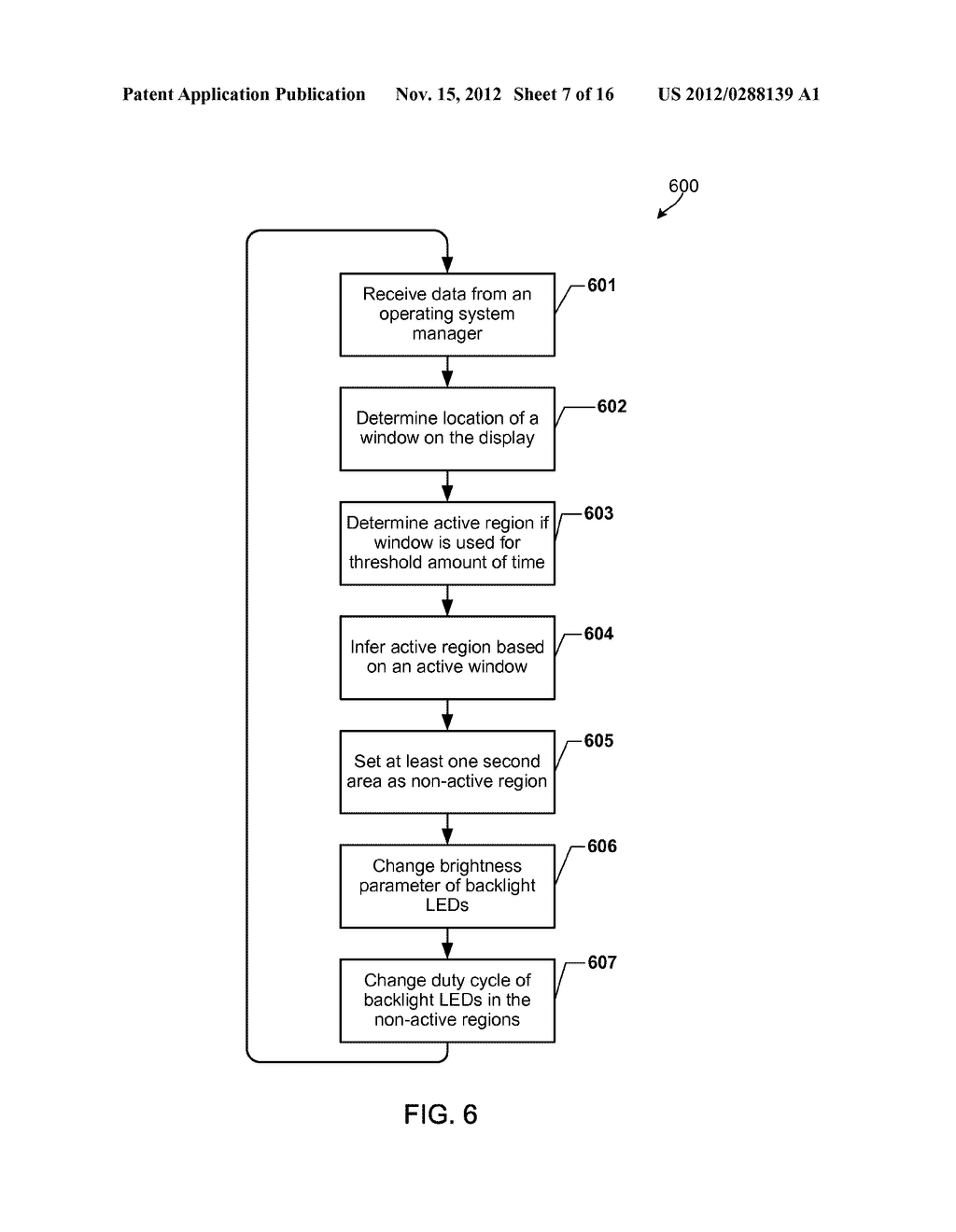 SMART BACKLIGHTS TO MINIMIZE DISPLAY POWER CONSUMPTION BASED ON DESKTOP     CONFIGURATIONS AND USER EYE GAZE - diagram, schematic, and image 08