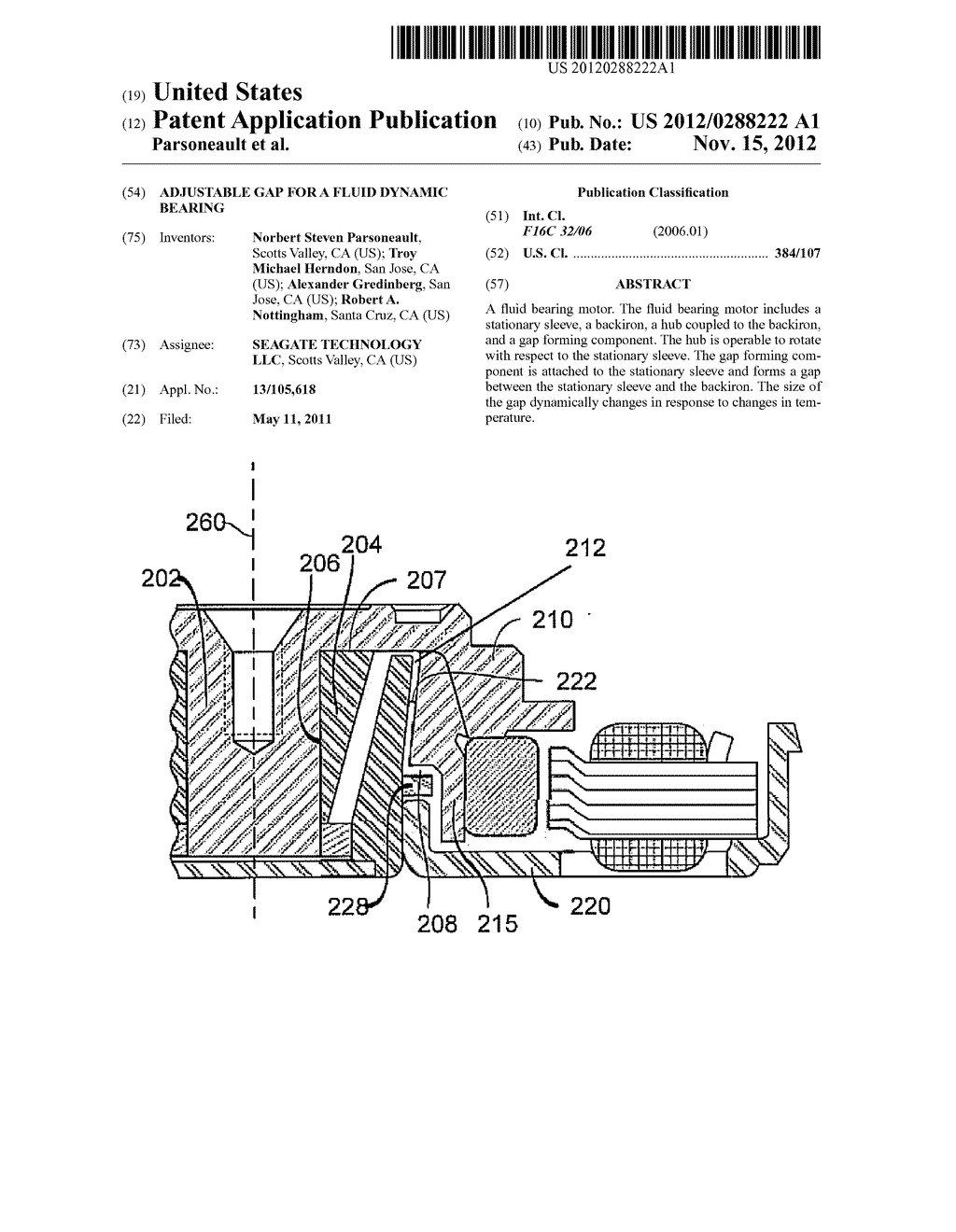 ADJUSTABLE GAP FOR A FLUID DYNAMIC BEARING - diagram, schematic, and image 01