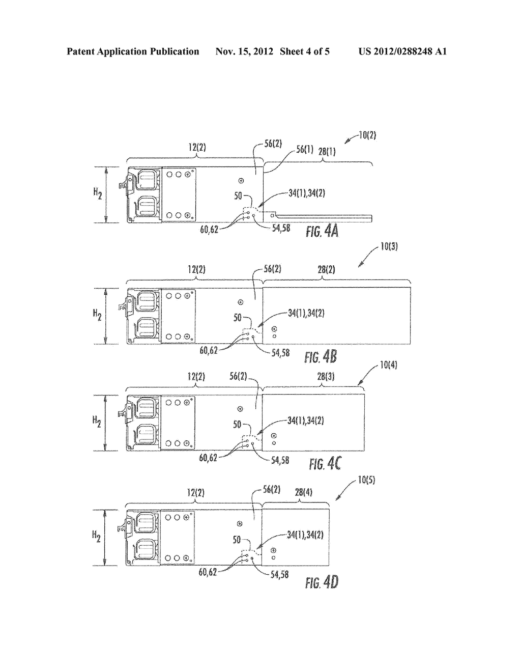 ATTACHMENT MECHANISMS EMPLOYED TO ATTACH A REAR HOUSING SECTION TO A FIBER     OPTIC HOUSING, AND RELATED ASSEMBLIES AND METHODS - diagram, schematic, and image 05