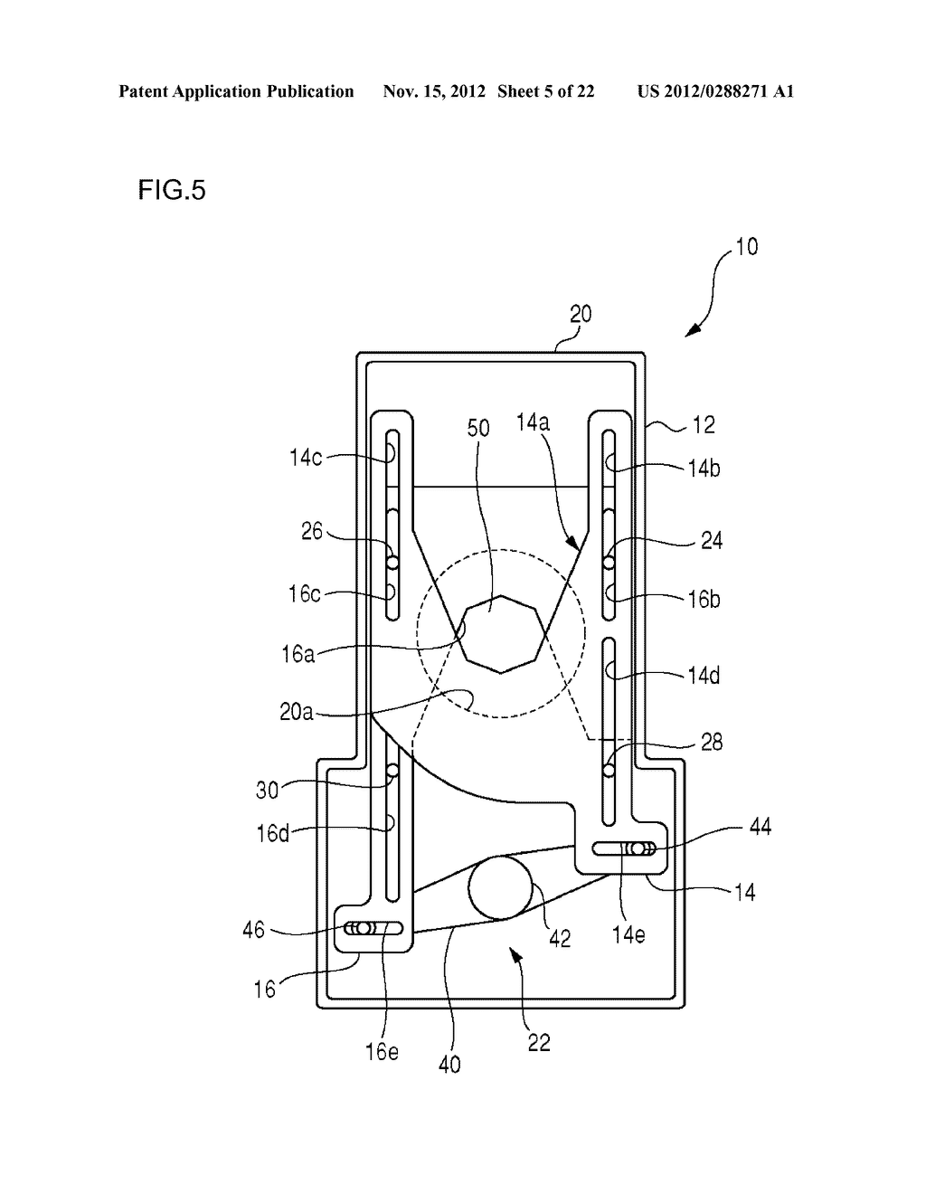 APERTURE STOP MECHANISM WHICH DRIVES TWO APERTURE BLADES AND ADJUSTS AN     APERTURE AREA OF LIGHT PASSAGE OPENING INTO WHICH LIGHT FOR IMAGING IS     INTRODUCED - diagram, schematic, and image 06