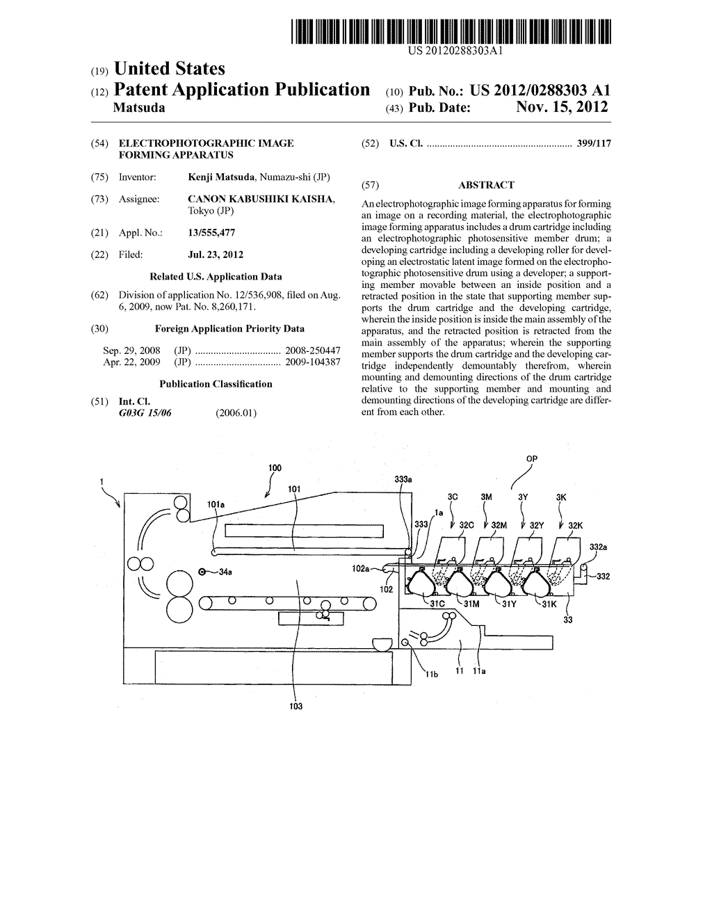 ELECTROPHOTOGRAPHIC IMAGE FORMING APPARATUS - diagram, schematic, and image 01