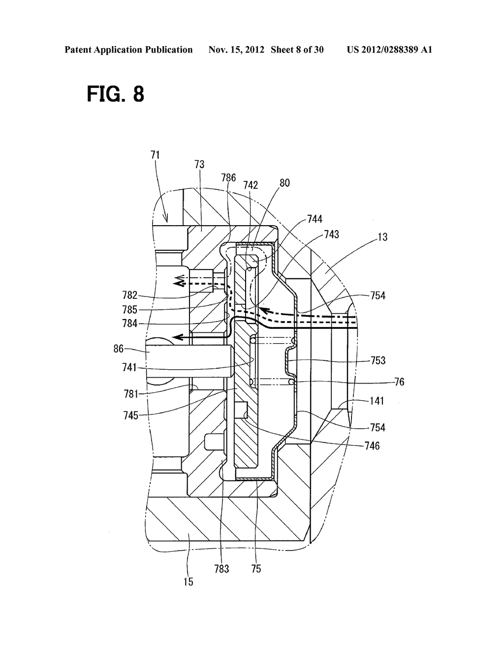 VALVE DEVICE AND HIGH PRESSURE PUMP USING THE SAME - diagram, schematic, and image 09