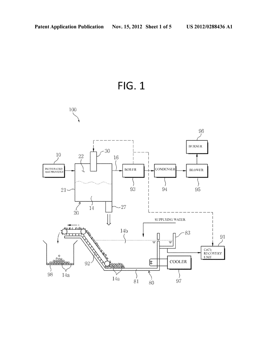 APPARATUS AND METHOD FOR TREATING INCINERATION ASH USING PLASMA ARC - diagram, schematic, and image 02