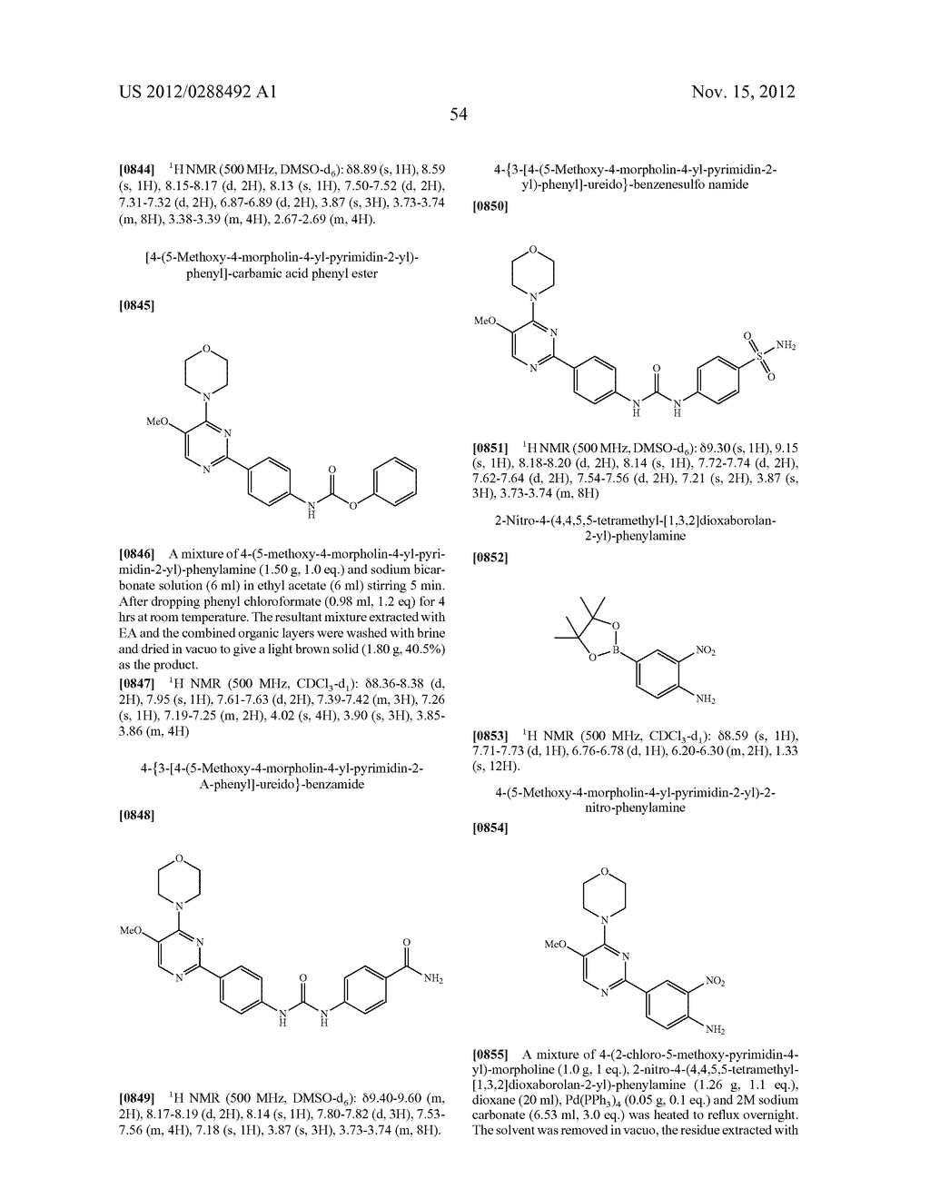 NOVEL PYRIMIDINE COMPOUNDS AS mTOR AND PI3K INHIBITORS - diagram, schematic, and image 55