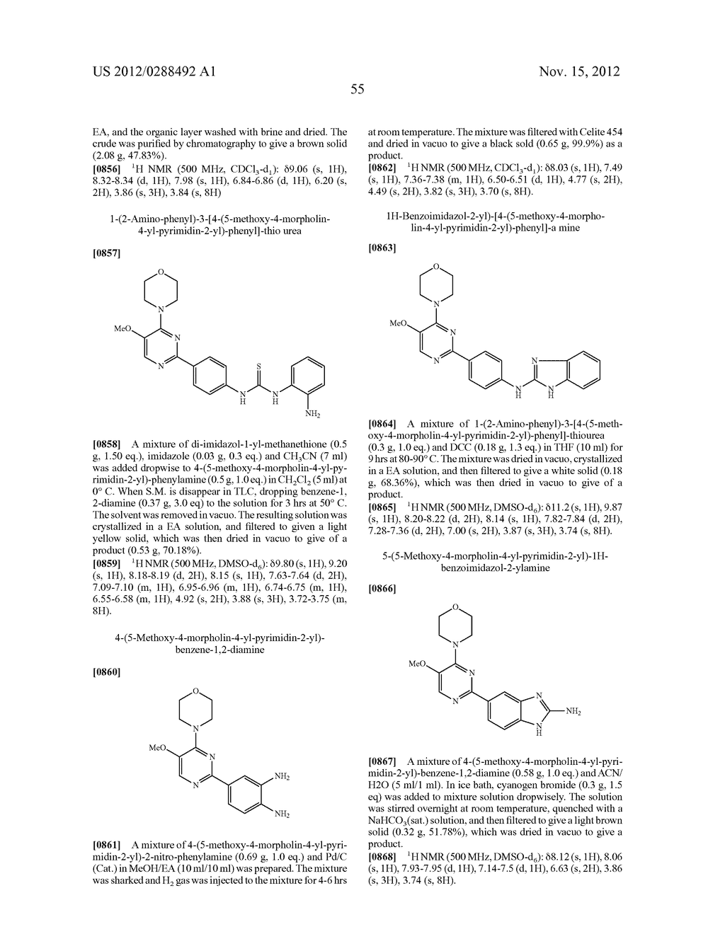 NOVEL PYRIMIDINE COMPOUNDS AS mTOR AND PI3K INHIBITORS - diagram, schematic, and image 56