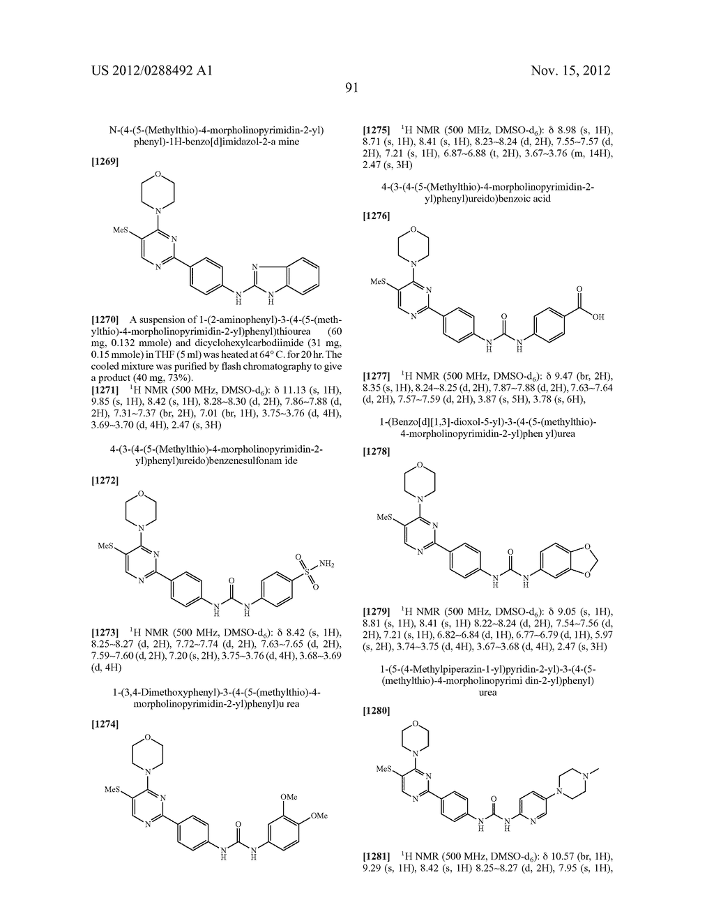 NOVEL PYRIMIDINE COMPOUNDS AS mTOR AND PI3K INHIBITORS - diagram, schematic, and image 92