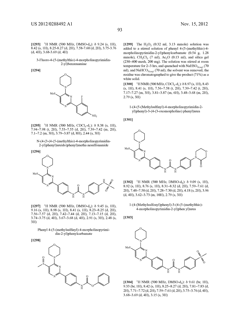 NOVEL PYRIMIDINE COMPOUNDS AS mTOR AND PI3K INHIBITORS - diagram, schematic, and image 94