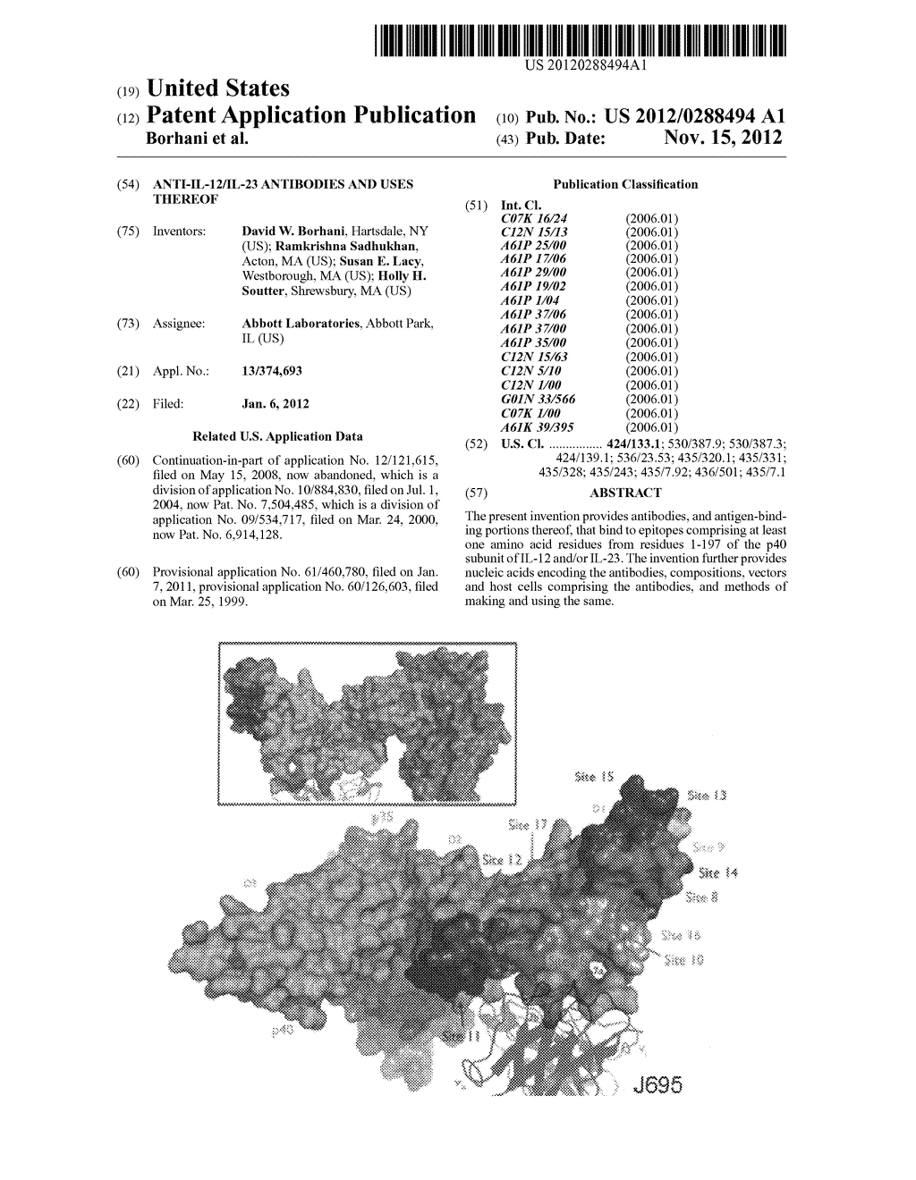 Anti-IL-12/IL-23 antibodies and uses thereof - diagram, schematic, and image 01