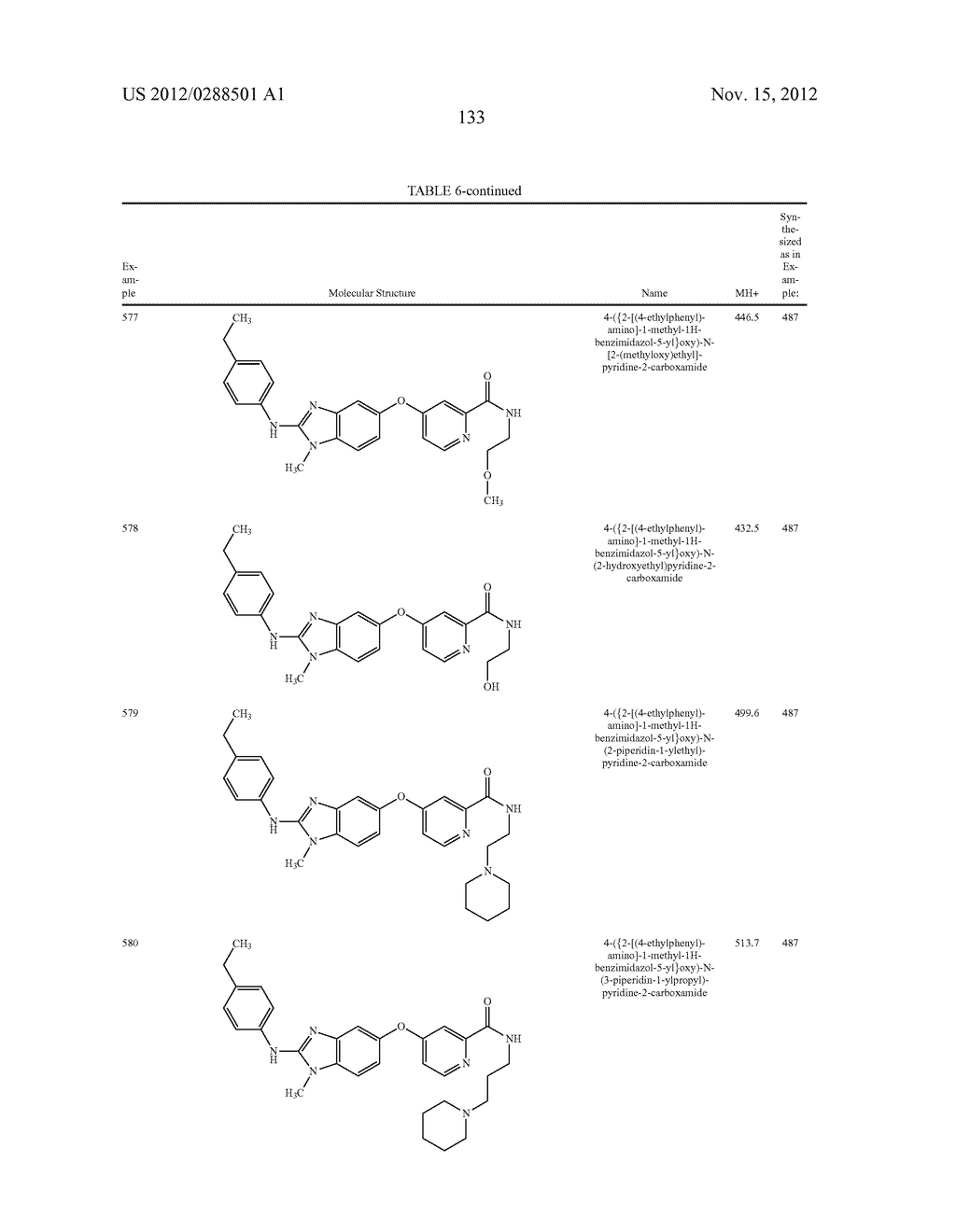 SUBSTITUTED BENZAZOLES AND METHODS OF THEIR USE AS INHIBITORS OF RAF     KINASE - diagram, schematic, and image 134