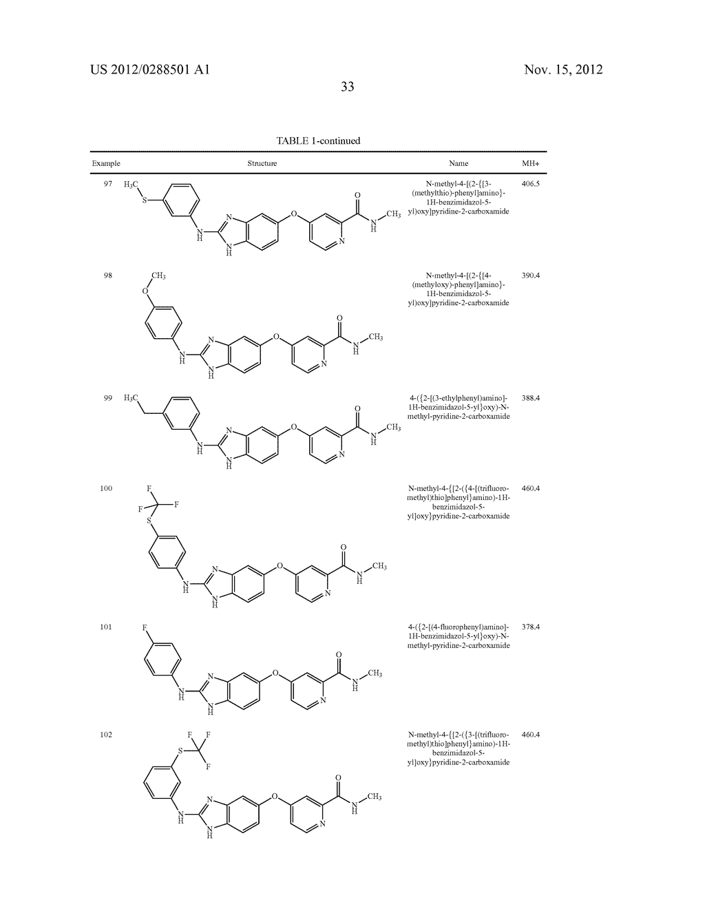 SUBSTITUTED BENZAZOLES AND METHODS OF THEIR USE AS INHIBITORS OF RAF     KINASE - diagram, schematic, and image 34