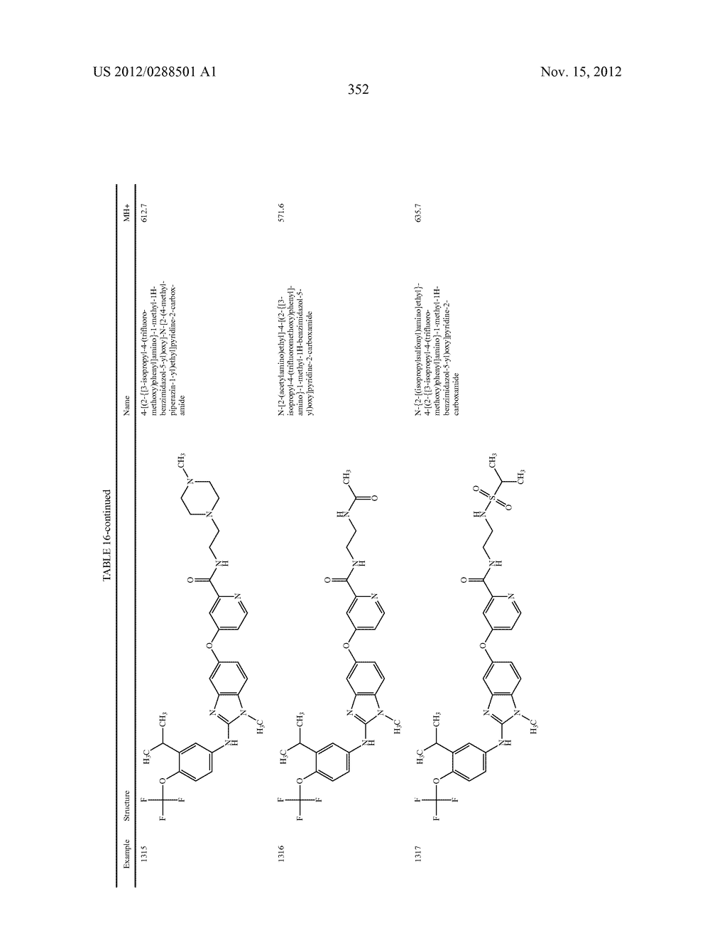 SUBSTITUTED BENZAZOLES AND METHODS OF THEIR USE AS INHIBITORS OF RAF     KINASE - diagram, schematic, and image 353