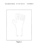 SUPPORTED ELASTOMERIC GLOVE WITH ENHANCED GRIPPING SURFACE AND A METHOD OF     TRANSFERRING OF PATTERNS ONTO A DIPPED ELASTOMERIC GLOVE SURFACE diagram and image