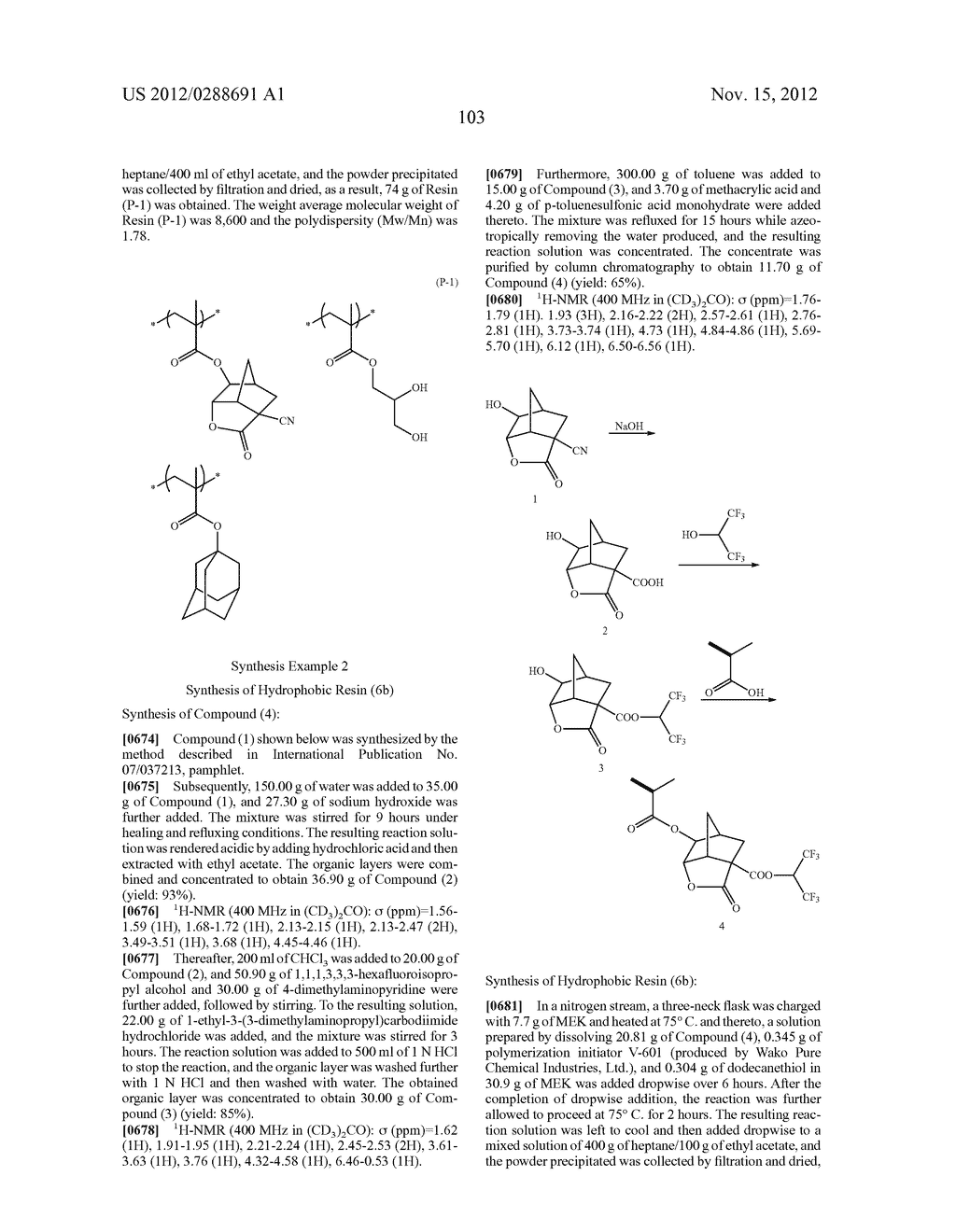 PATTERN FORMING METHOD, PATTERN, CHEMICAL AMPLIFICATION RESIST COMPOSITION     AND RESIST FILM - diagram, schematic, and image 104