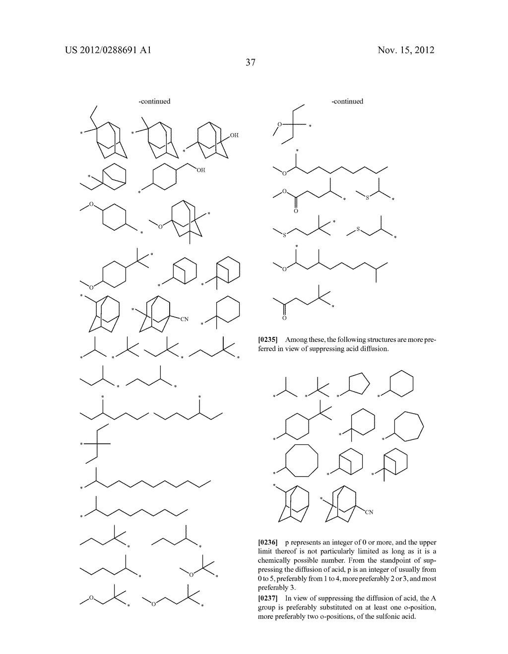 PATTERN FORMING METHOD, PATTERN, CHEMICAL AMPLIFICATION RESIST COMPOSITION     AND RESIST FILM - diagram, schematic, and image 38