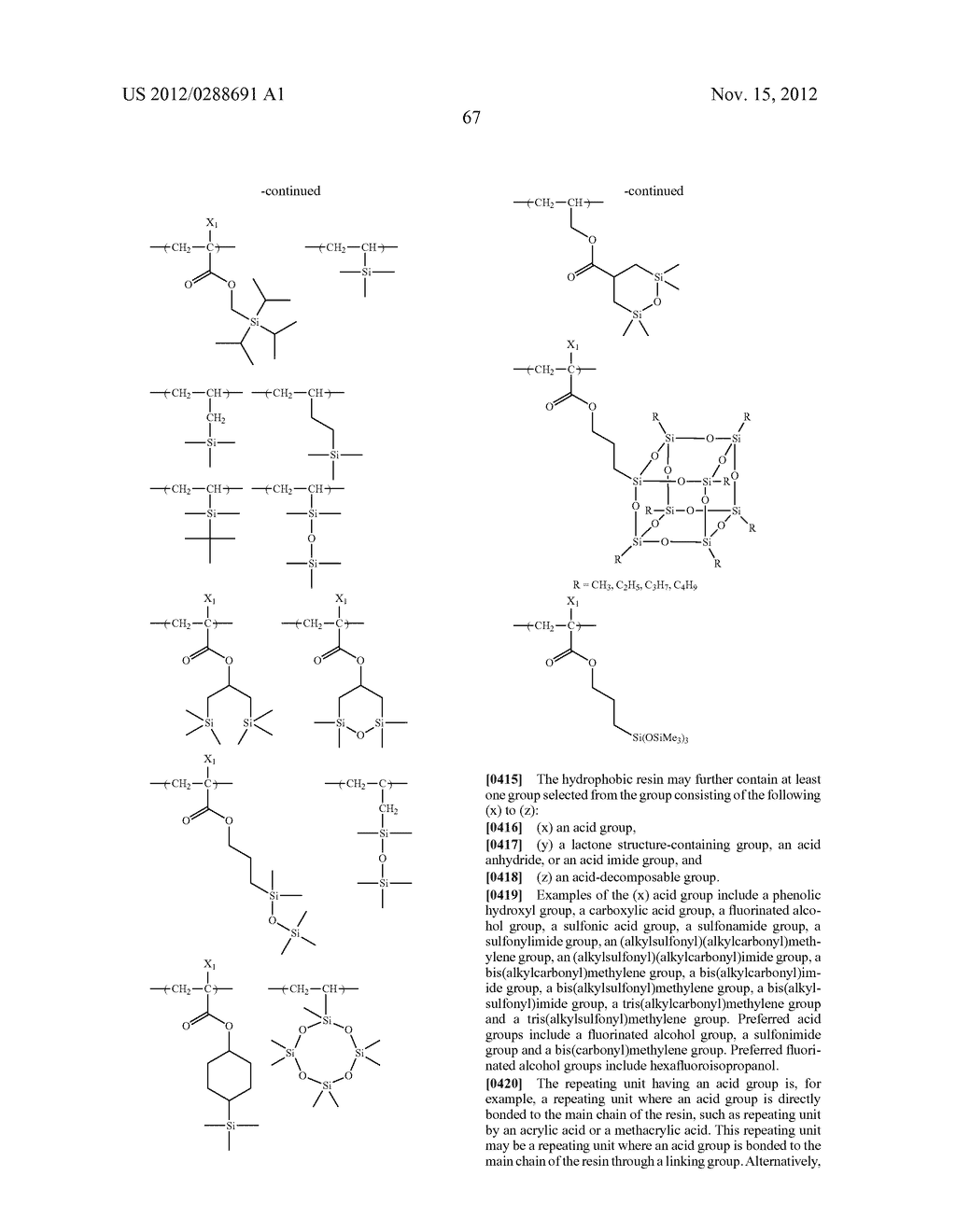 PATTERN FORMING METHOD, PATTERN, CHEMICAL AMPLIFICATION RESIST COMPOSITION     AND RESIST FILM - diagram, schematic, and image 68