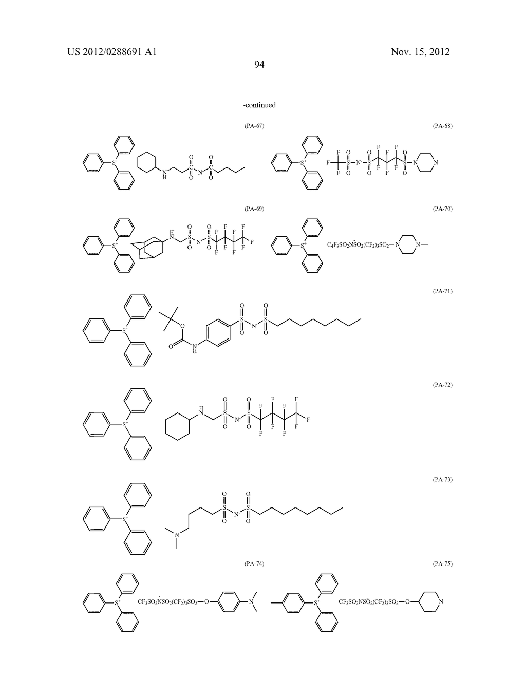 PATTERN FORMING METHOD, PATTERN, CHEMICAL AMPLIFICATION RESIST COMPOSITION     AND RESIST FILM - diagram, schematic, and image 95