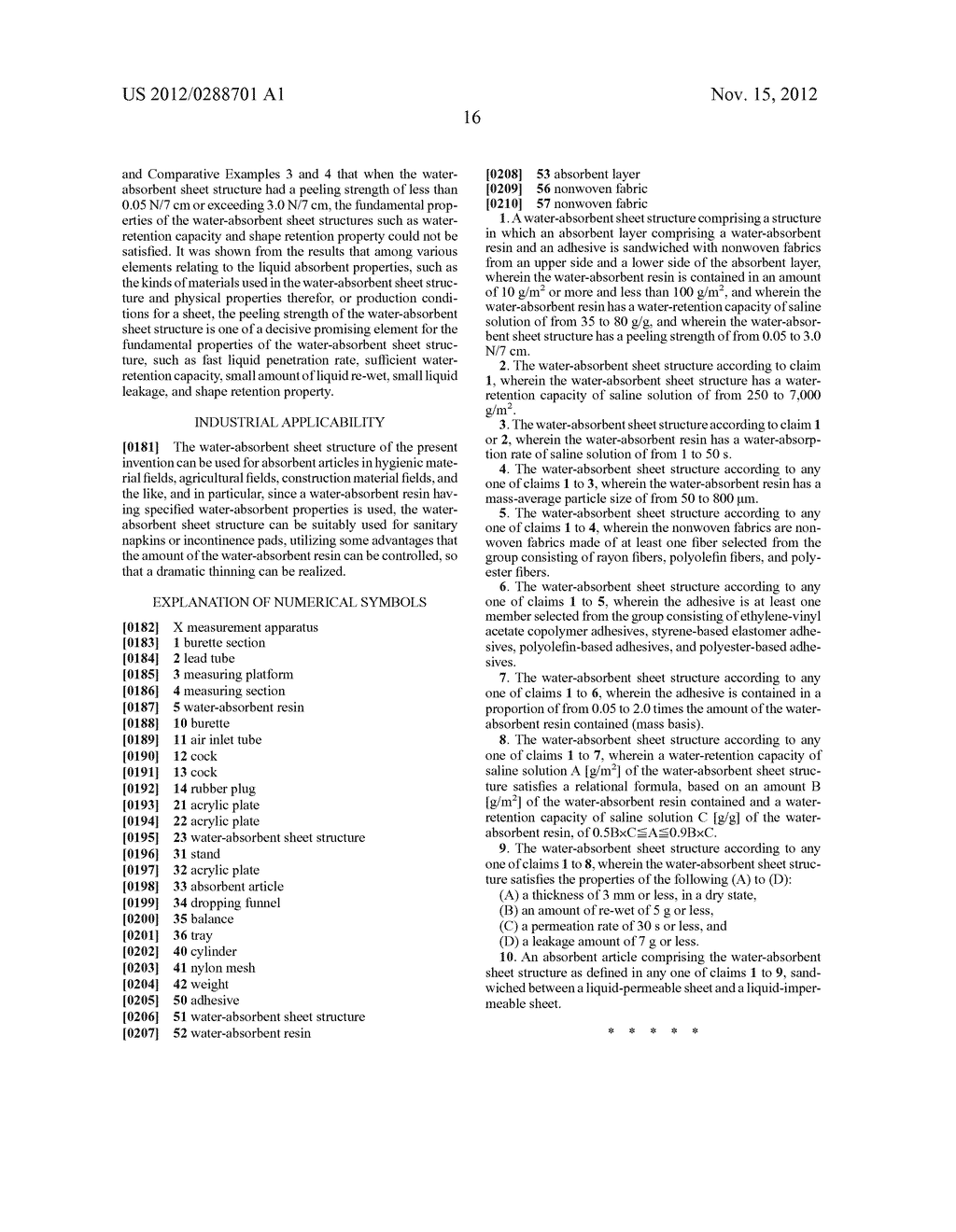 WATER-ABSORBENT SHEET STRUCTURE - diagram, schematic, and image 20