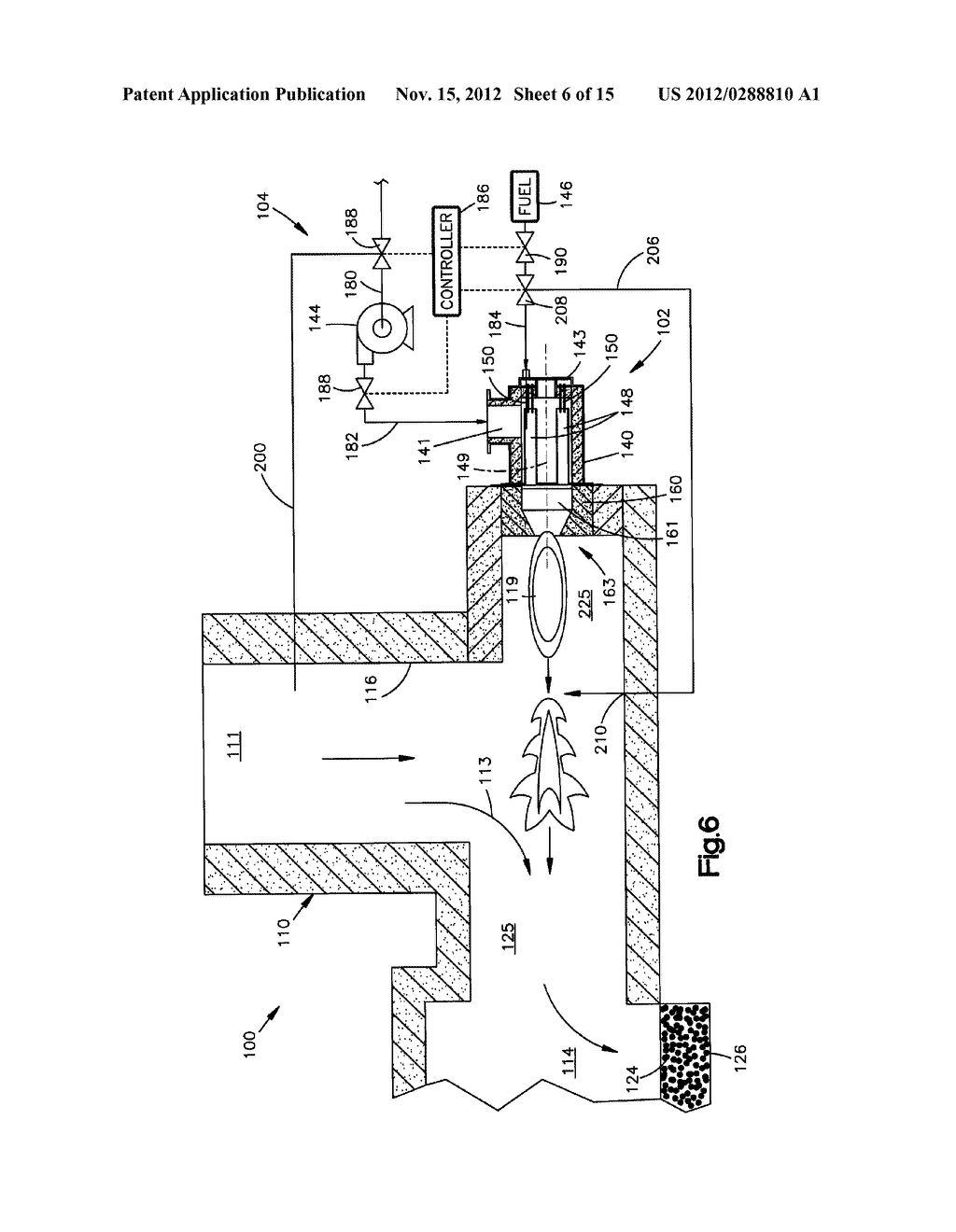 Low NOx Fuel Injection for an Indurating Furnace - diagram, schematic, and image 07