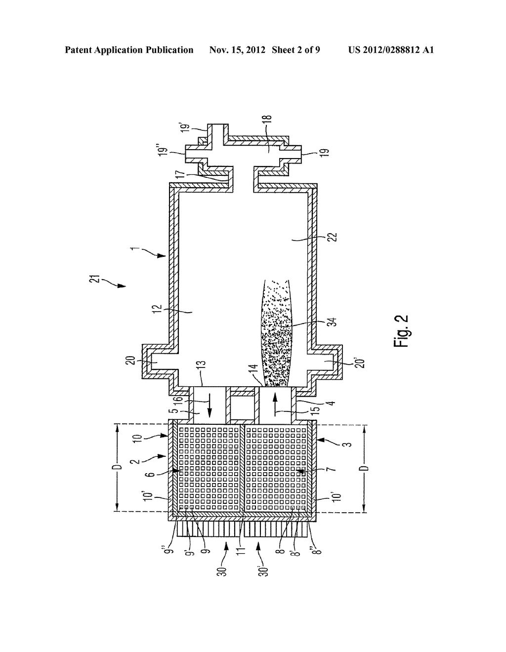 REGENERATIVE CHAMBER FOR A GLASS MELTING FURNACE - diagram, schematic, and image 03