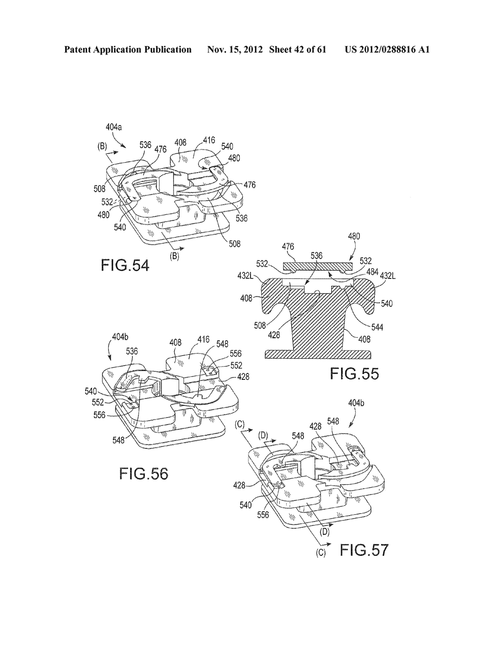 SELF LIGATING ORTHODONTIC BRACKET HAVING A ROTATABLE MEMBER - diagram, schematic, and image 43