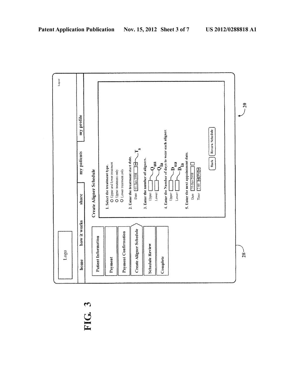 METHOD OF MANAGING AN ORTHODONTIC ALIGNER SCHEDULE - diagram, schematic, and image 04