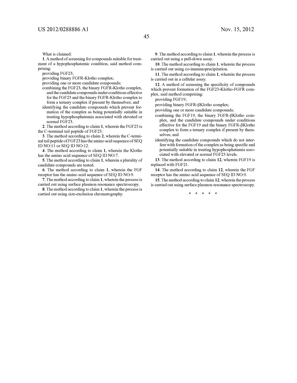 INHIBITING BINDING OF FGF23 TO THE BINARY FGFR-KLOTHO COMPLEX FOR THE     TREATMENT OF HYPOPHOSPHATEMIA - diagram, schematic, and image 68