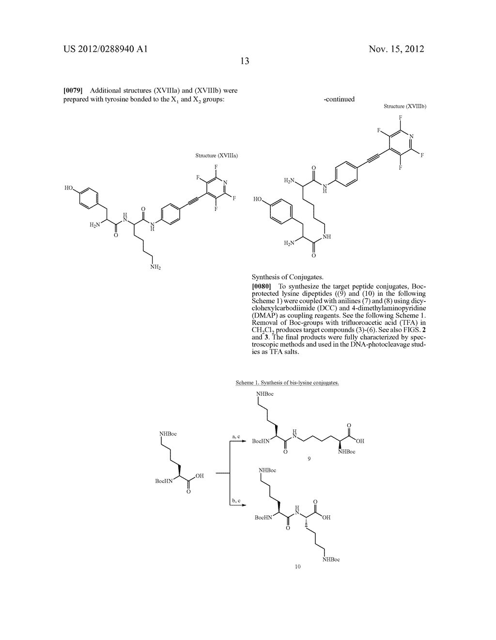 DIPEPTIDE ACETYLENE CONJUGATES AND A METHOD FOR PHOTOCLEAVAGE OF DOUBLE     STRAND DNA BY DIPEPTIDE ACETYLENE CONJUGATES - diagram, schematic, and image 31