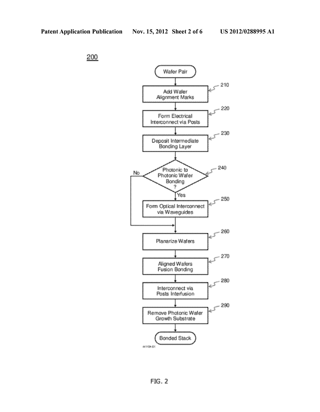 Semiconductor Wafer Bonding Incorporating Electrical and Optical     Interconnects - diagram, schematic, and image 03