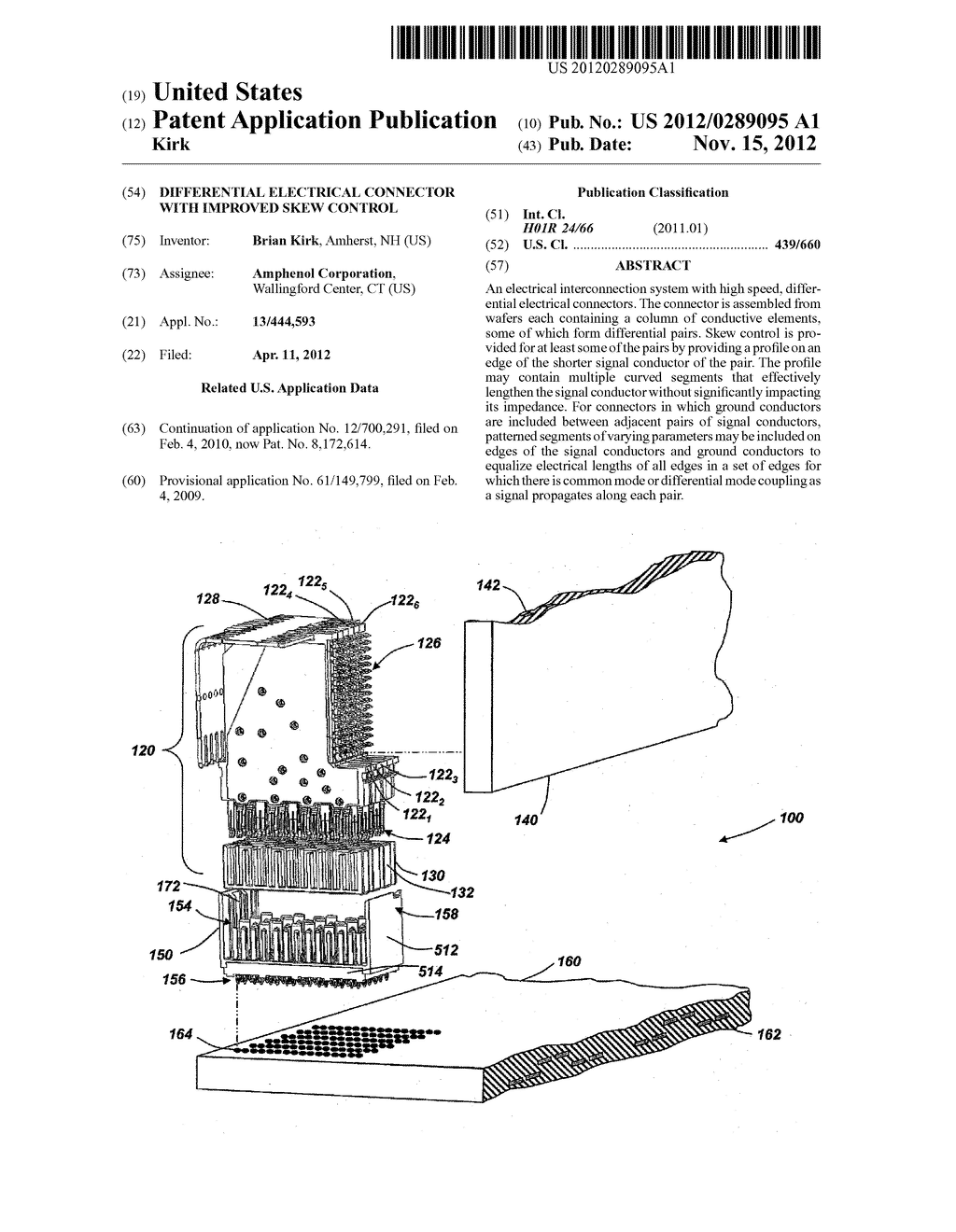 DIFFERENTIAL ELECTRICAL CONNECTOR WITH IMPROVED SKEW CONTROL - diagram, schematic, and image 01