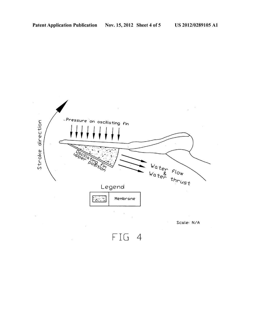 Reverse thrust swimming flipper - diagram, schematic, and image 05