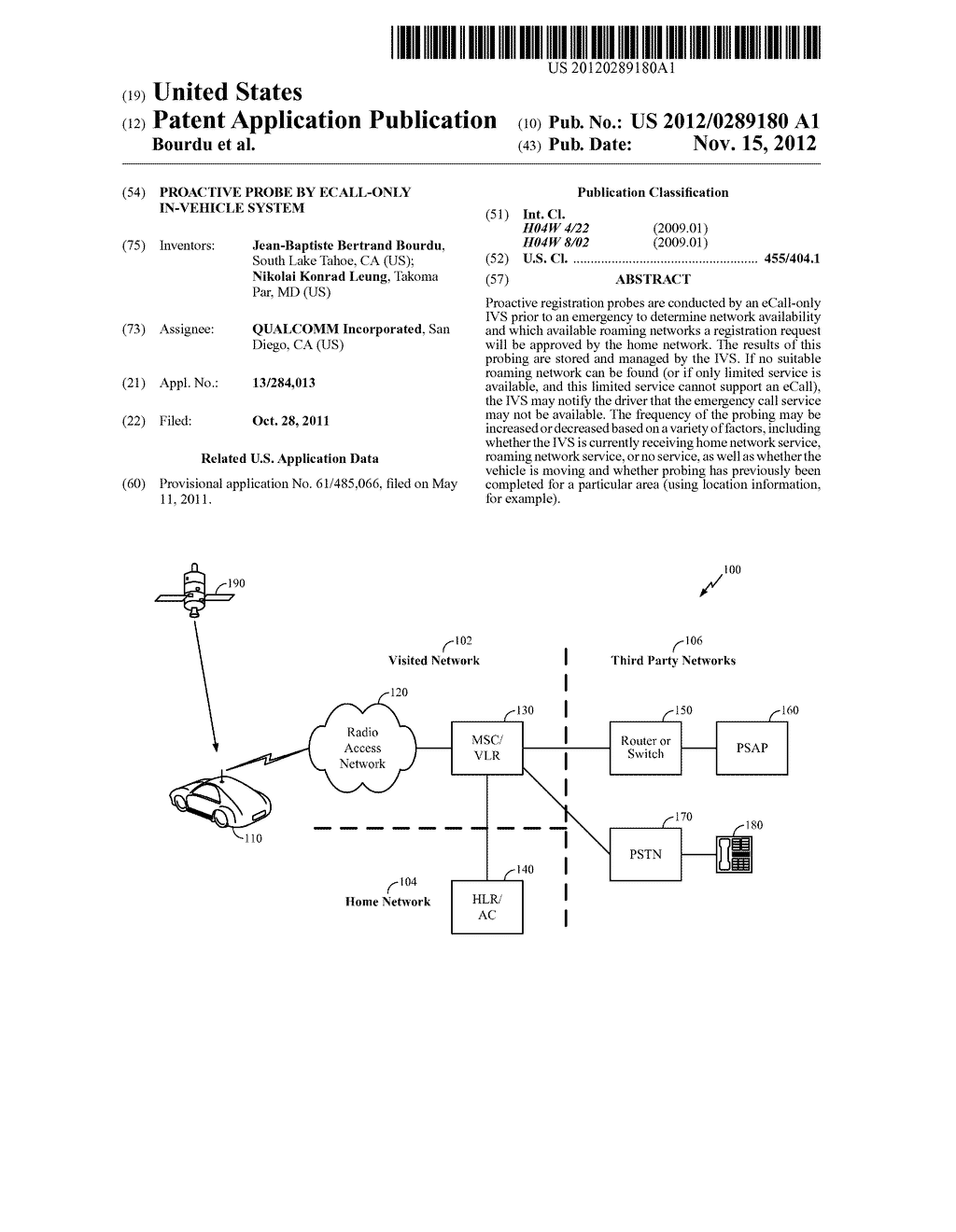 PROACTIVE PROBE BY eCALL-ONLY IN-VEHICLE SYSTEM - diagram, schematic, and image 01