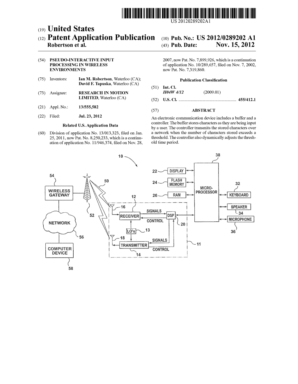 PSEUDO-INTERACTIVE INPUT PROCESSING IN WIRELESS ENVIRONMENTS - diagram, schematic, and image 01