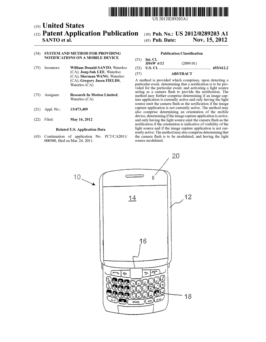 System and Method for Providing Notifications on a Mobile Device - diagram, schematic, and image 01