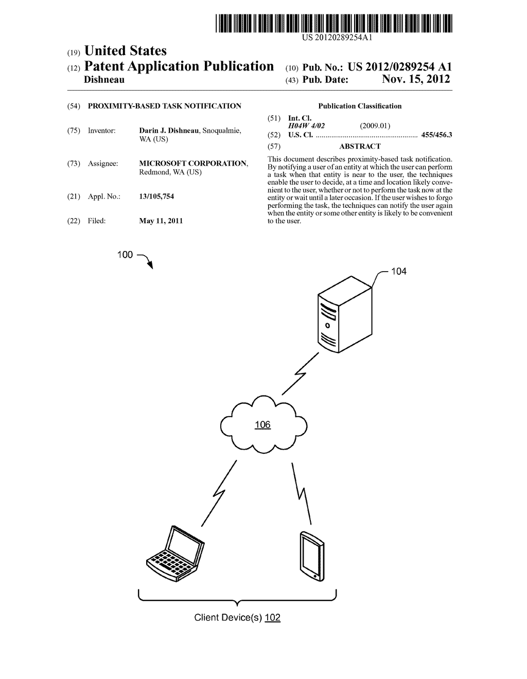 PROXIMITY-BASED TASK NOTIFICATION - diagram, schematic, and image 01