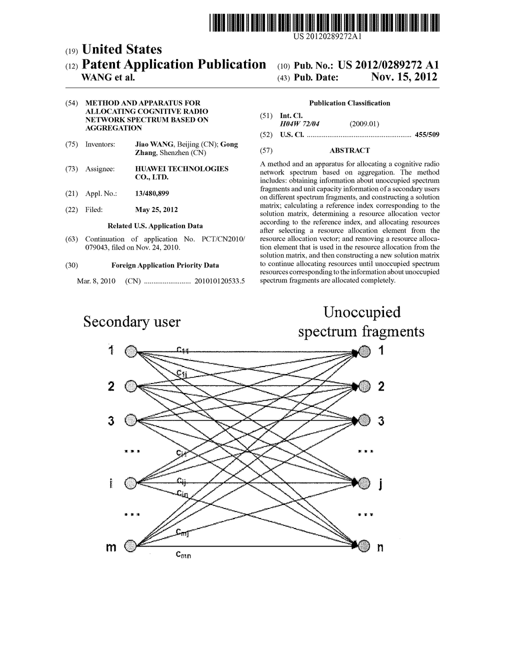 METHOD AND APPARATUS FOR ALLOCATING COGNITIVE RADIO NETWORK SPECTRUM BASED     ON AGGREGATION - diagram, schematic, and image 01