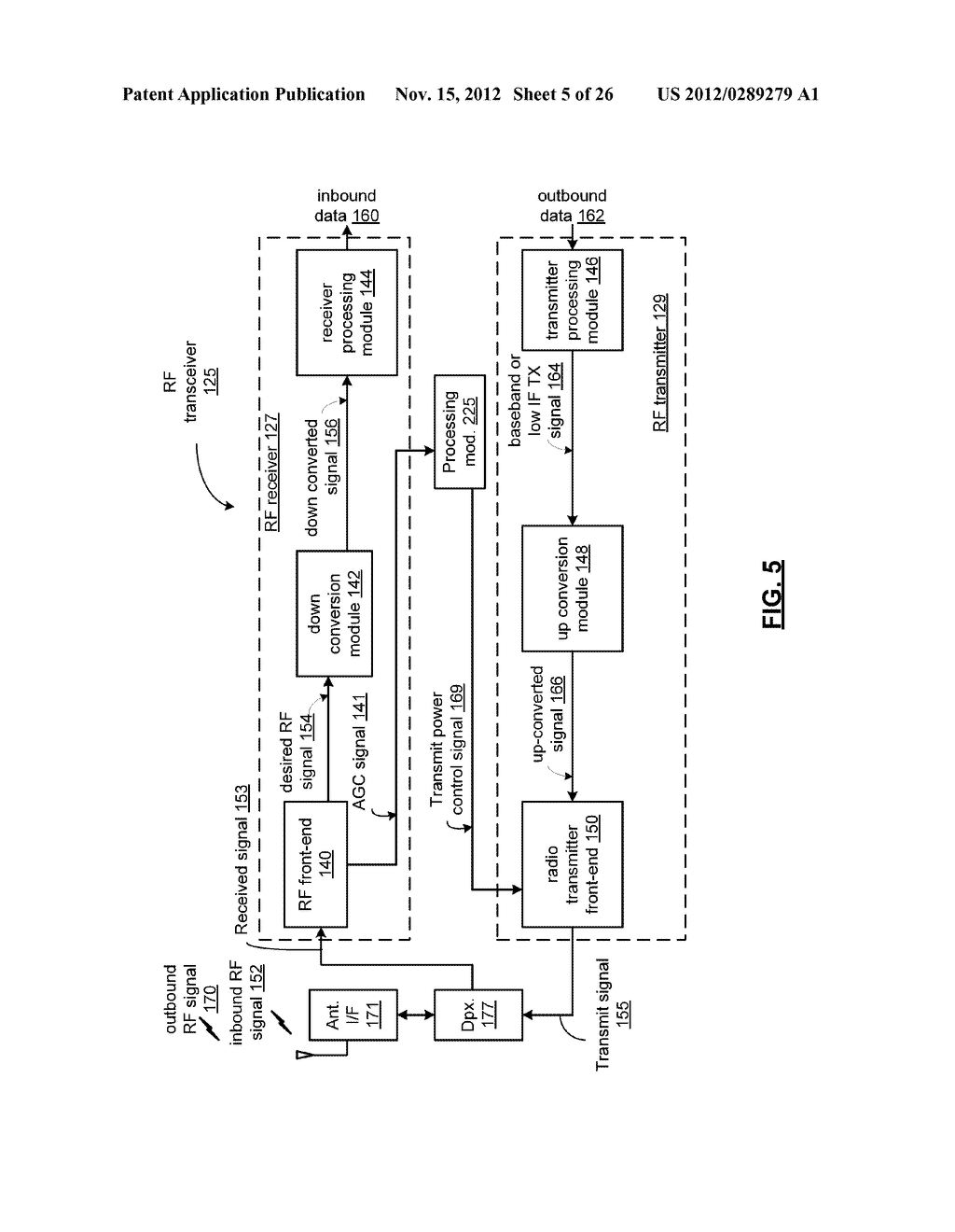 INDEPENDENT POWER CONSUMPTION MANAGEMENT IN A MIMO TRANSCEIVER  AND METHOD     FOR USE THEREWITH - diagram, schematic, and image 06