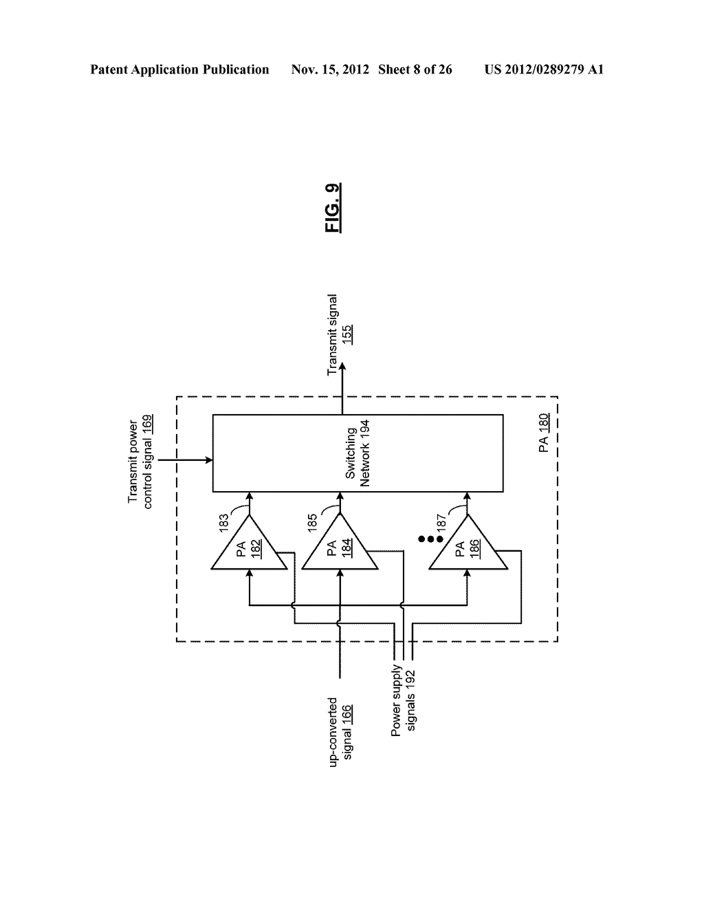 INDEPENDENT POWER CONSUMPTION MANAGEMENT IN A MIMO TRANSCEIVER  AND METHOD     FOR USE THEREWITH - diagram, schematic, and image 09