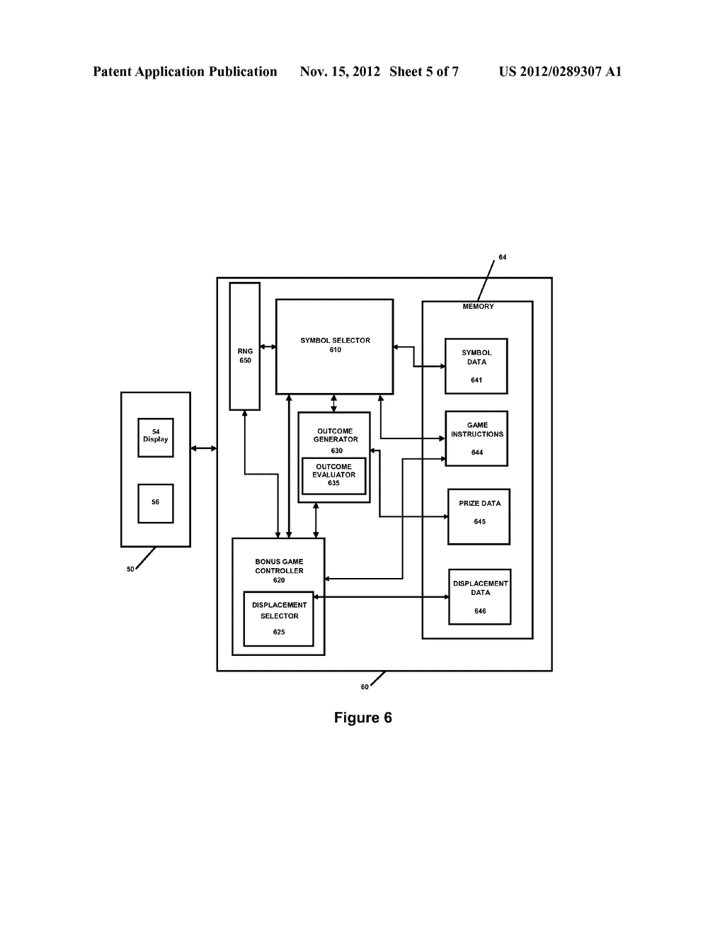 METHOD OF GAMING, A GAMING SYSTEM AND A GAME CONTROLLER - diagram, schematic, and image 06