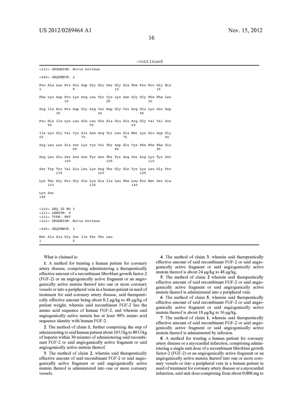 ANGIOGENICALLY EFFECTIVE UNIT DOSE OF FGF-2 AND METHOD OF USE - diagram, schematic, and image 22