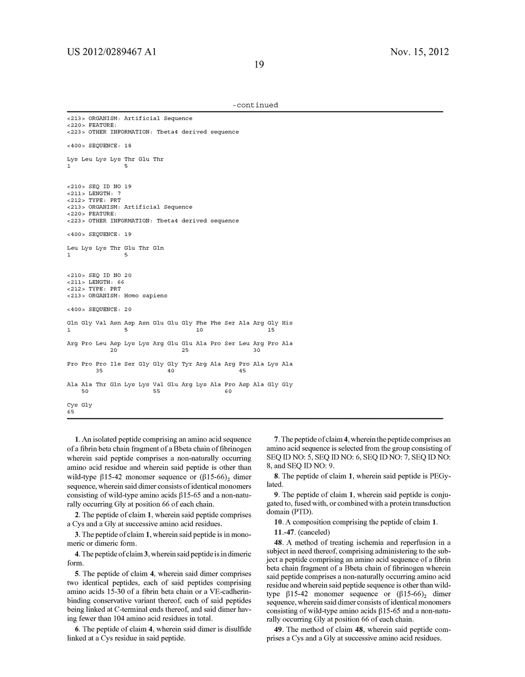 Compositions and Methods Utilizing Fibrin Beta Chain Fragments - diagram, schematic, and image 26