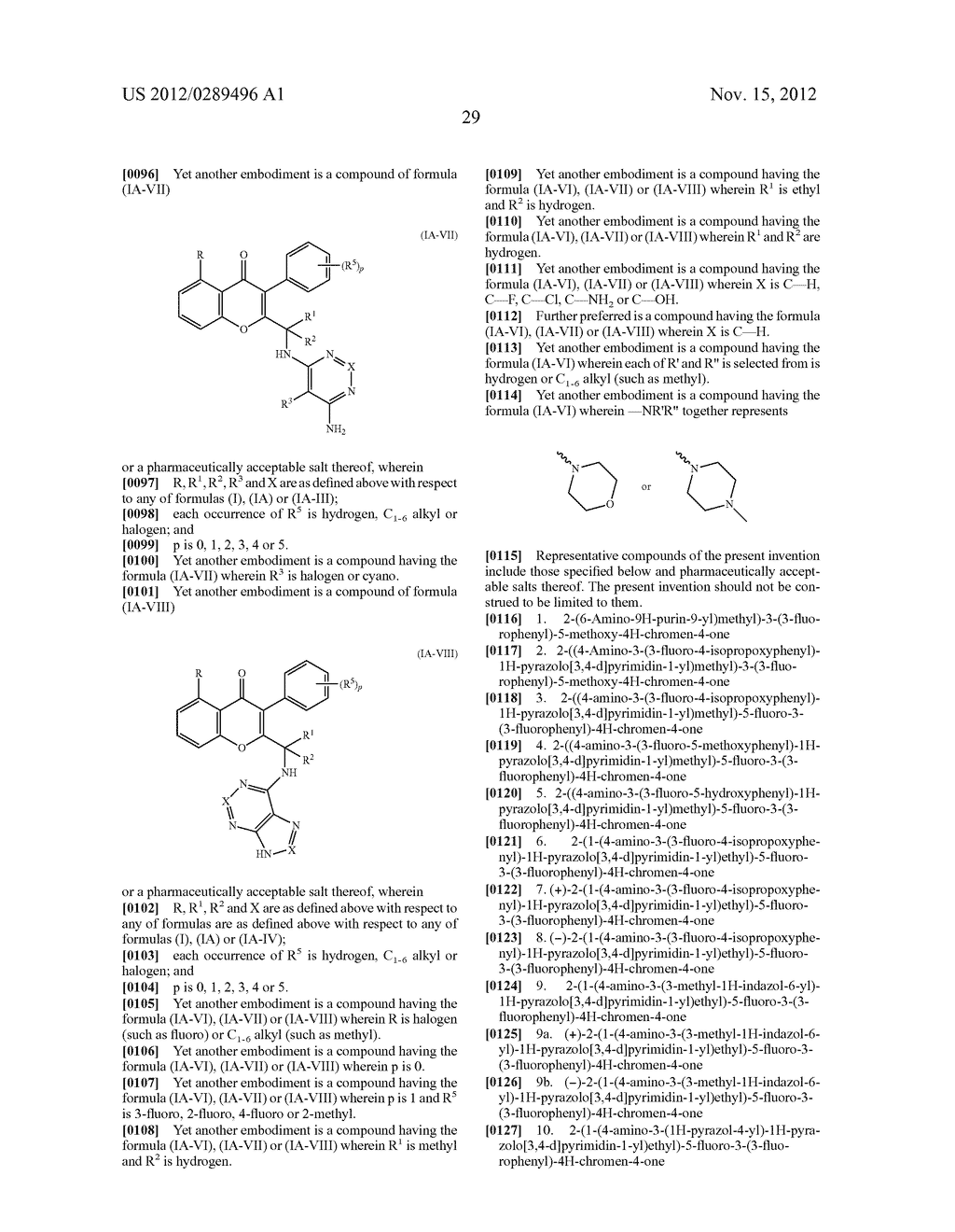 NOVEL COMPOUNDS AS MODULATORS OF PROTEIN KINASES - diagram, schematic, and image 30