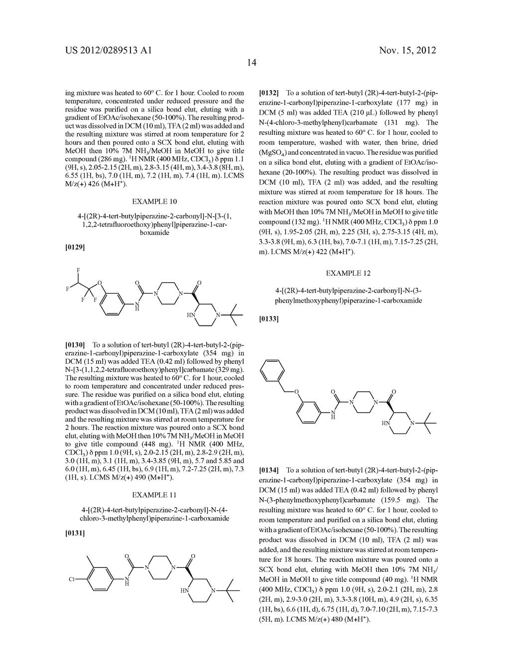 (4-TERT-BUTYLPIPERAZIN-2-YL)(PIPERAZIN-1-YL)METHANONE-N-CARBOXAMIDE     DERIVATIVES - diagram, schematic, and image 15