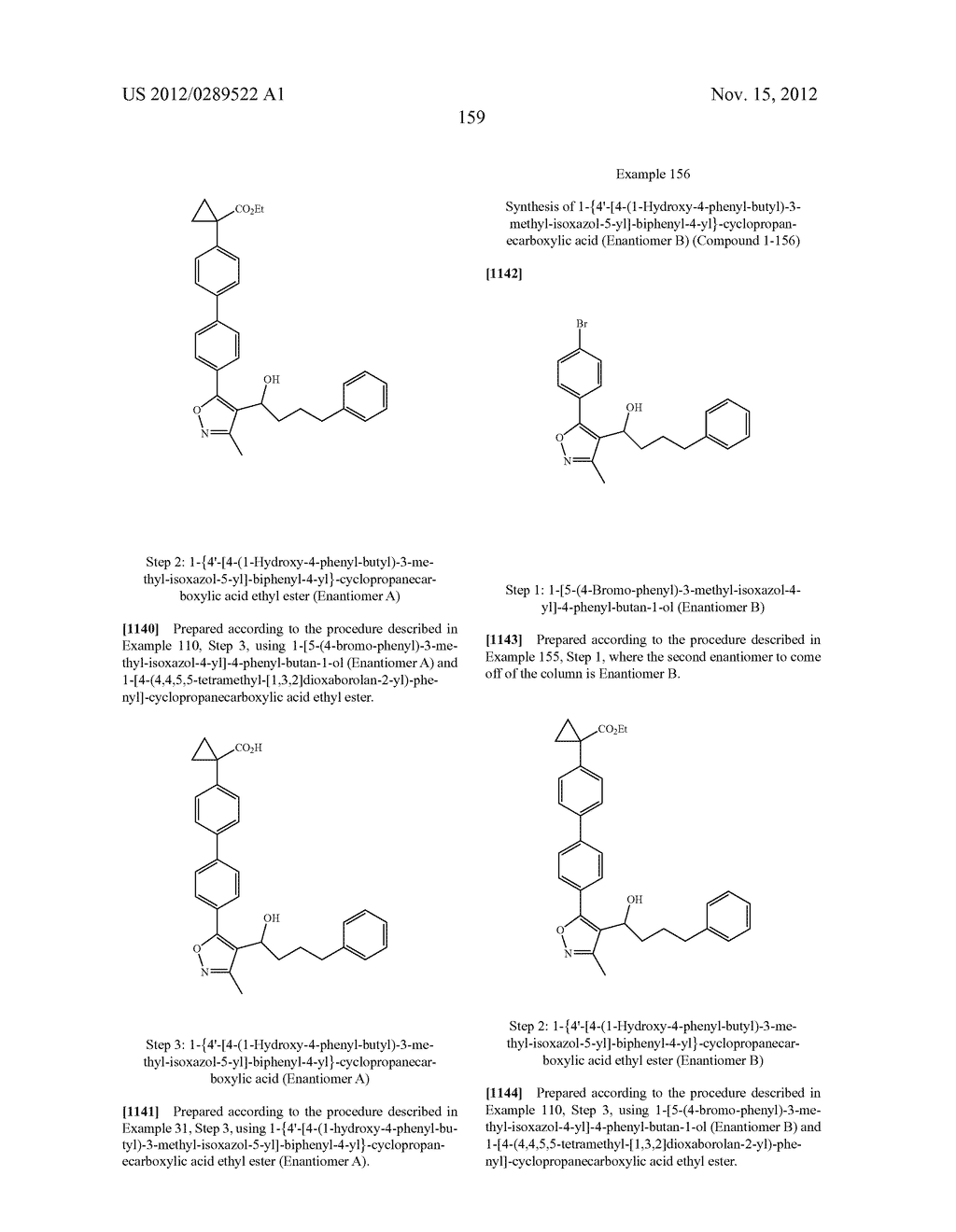 COMPOUNDS AS LYSOPHOSPHATIDIC ACID RECEPTOR ANTAGONISTS - diagram, schematic, and image 160