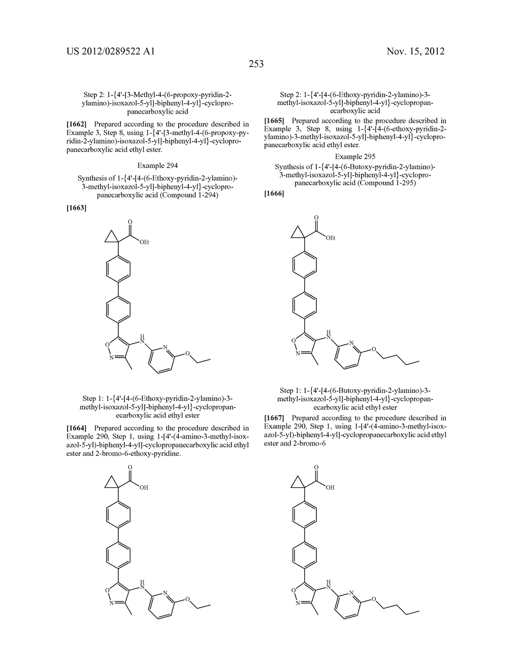 COMPOUNDS AS LYSOPHOSPHATIDIC ACID RECEPTOR ANTAGONISTS - diagram, schematic, and image 254