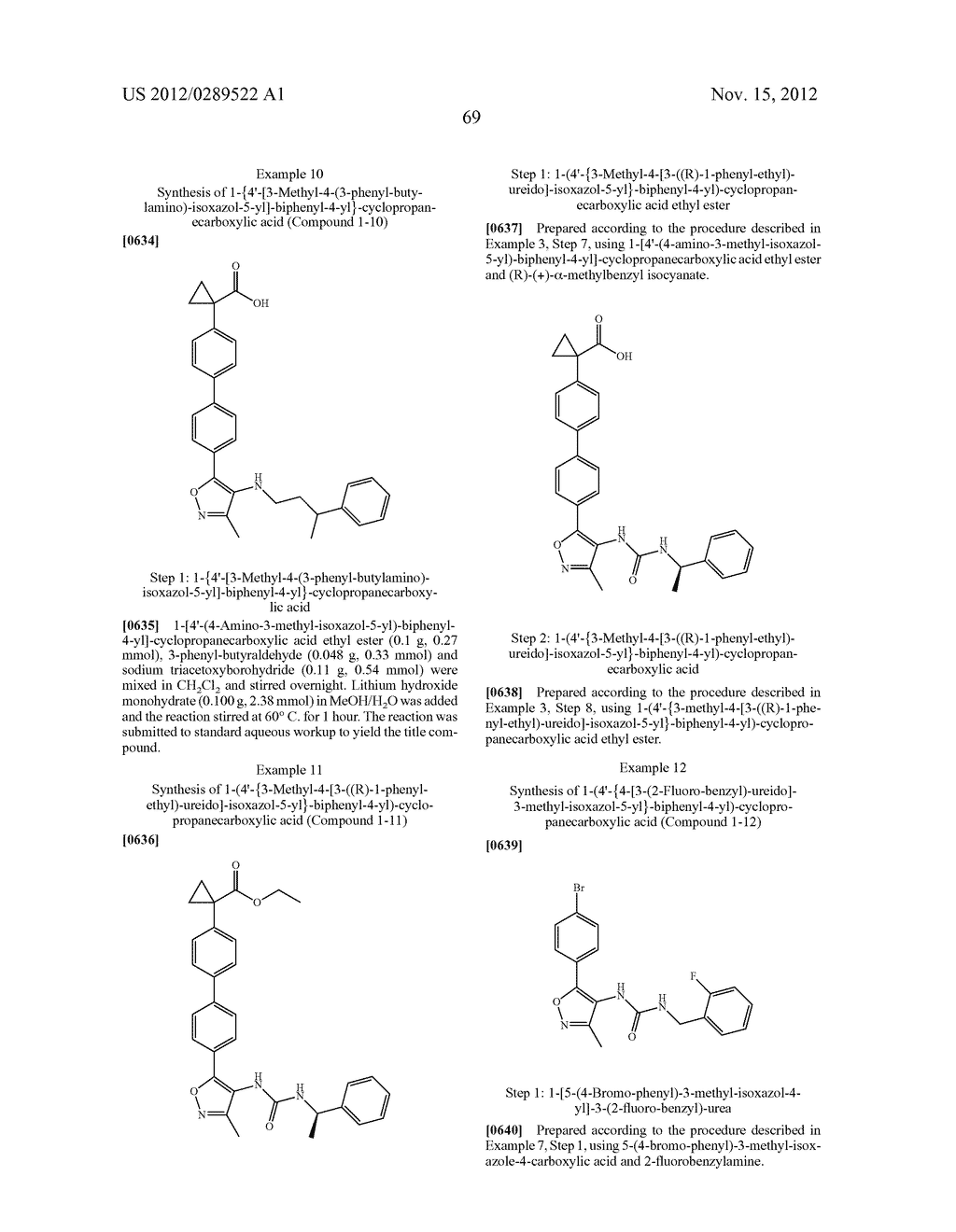 COMPOUNDS AS LYSOPHOSPHATIDIC ACID RECEPTOR ANTAGONISTS - diagram, schematic, and image 70