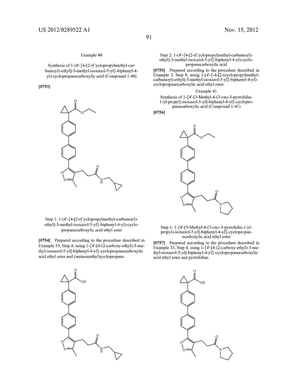 COMPOUNDS AS LYSOPHOSPHATIDIC ACID RECEPTOR ANTAGONISTS - diagram, schematic, and image 92