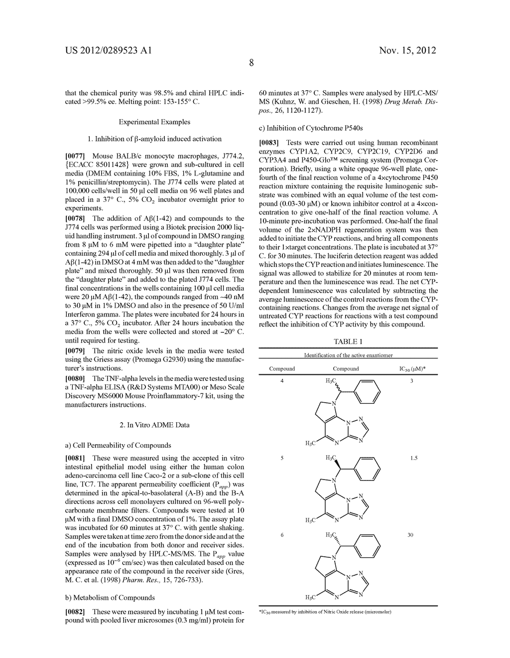 PYRROLO [3,2-E] [1,2,4] TRIAZOLO [1,5-A] PYRIMIDINES DERIVATIVES AS     INHIBITORS OF MICROGLIA ACTIVATION - diagram, schematic, and image 09